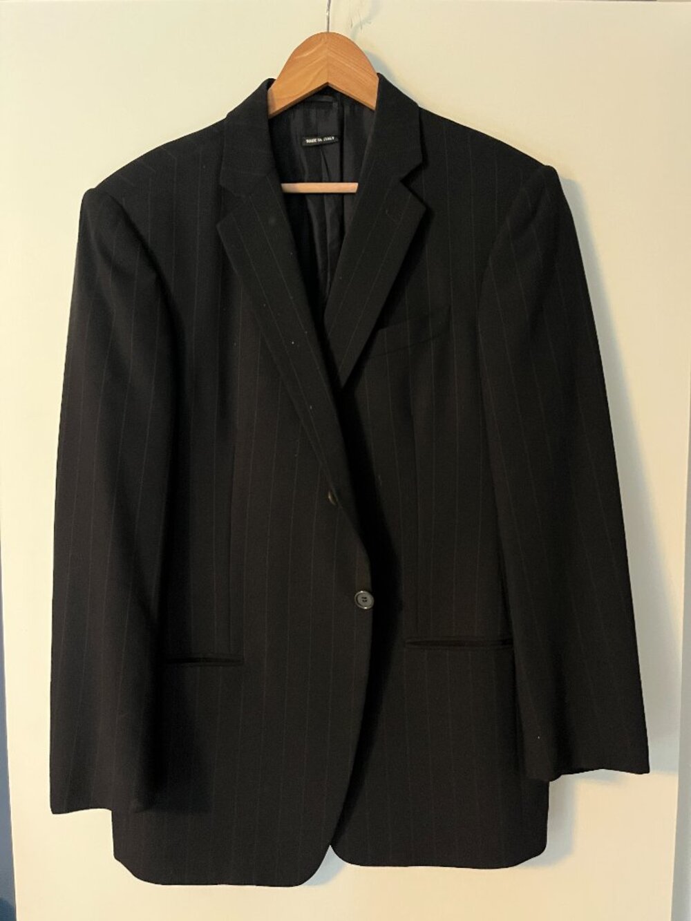 Vintage Giorgio Armani Black Label Pinstripe Blazer